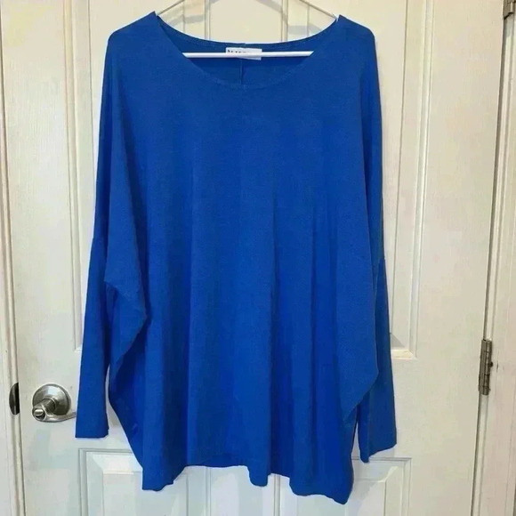 bryn Walker Dresses & Skirts - Bryn Walker Bamboo Organic Cotton Dress Woman’s Sz XS Oversized Long Sleeve Blue
